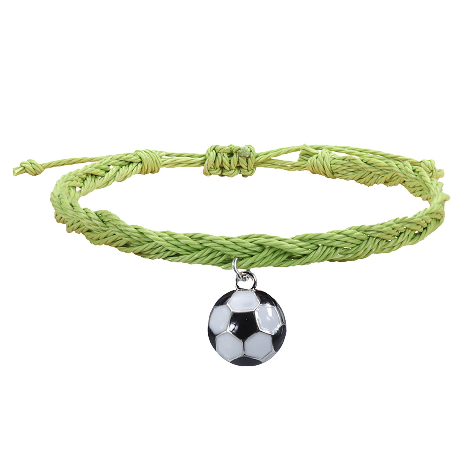 thumbnail image 2 of Pulseras de Fútbol Charm Favors Fútbol Negro Rojo Blanco Marrón Pulseras de Fútbol Cuentas Ajustable Inspirational for Teens Adults Sport Birthday Football Favors For, 2 of 2